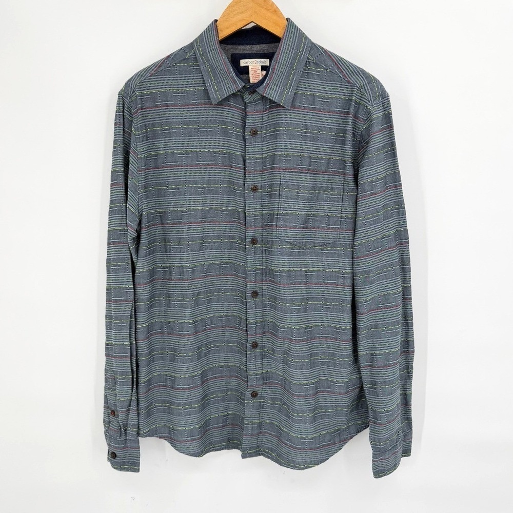 Carbon 2 Cobalt Mens Medium Lot of‎ 5 Long Sleeve Button Down Shirts Workwear - Picture 2 of 16